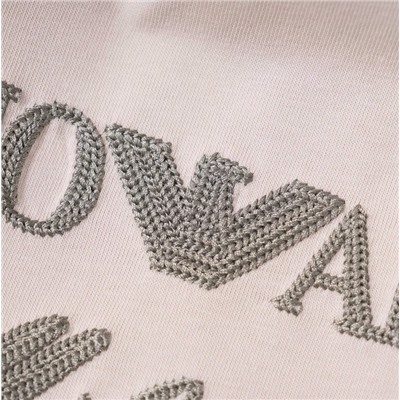 Мужская футболка с вышитыми буквам EMPORIO ARMAN*I