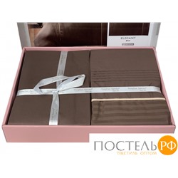 Постельное белье "Карвен" DELUXE DARK ранфорс 1,5 спальн (Elegant Brown)