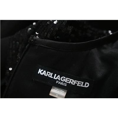 Женский комбинезон  Kar*l Lagerfel*d 😎 Эластичный топ с пайетками, и свободные не эластичные брюки с карманами