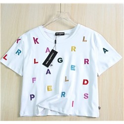 Повседневная хлопковая футболка KARL LAGERFEL*D ОРИГИНАЛ!