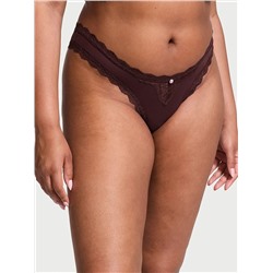 Lace-Trim Brazilian Panty