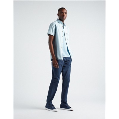Slim Fit Chino Trousers, Men, Dark Blue