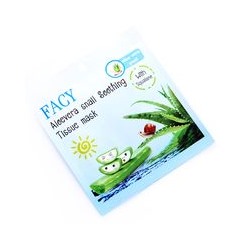 Тканевая маска с алоэ вера и слизью улитки от Facy / Facy aloe vera and snail soothing tissue mask