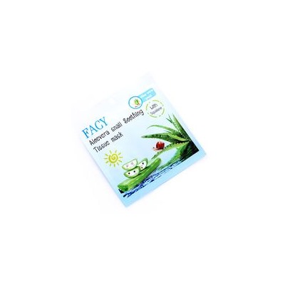 Тканевая маска с алоэ вера и слизью улитки от Facy / Facy aloe vera and snail soothing tissue mask