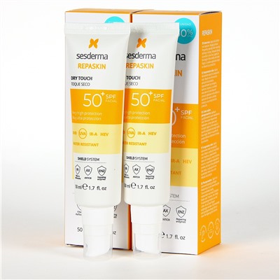 S*sd*rma PACK Duplo Repaskin Toque Seco SPF50+ 50 ml 50% Descuento Segundad Unidad