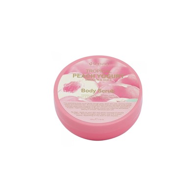 Смягчающий скраб для тела с персиком и йогуртом от Scentio 220 гр / Scentio Tropical Peach Yogurt smooth and soft Body Scrub 220g