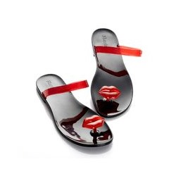 Сандалии Zhoelala KISS (Красный+черный)/ Zhoelala KISS (BLACK+RED)