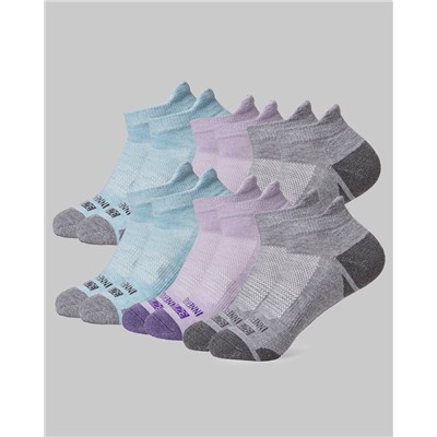 WOMEN'S 6-PACK COOL COMFORT ANKLE RUNNING SOCKS
