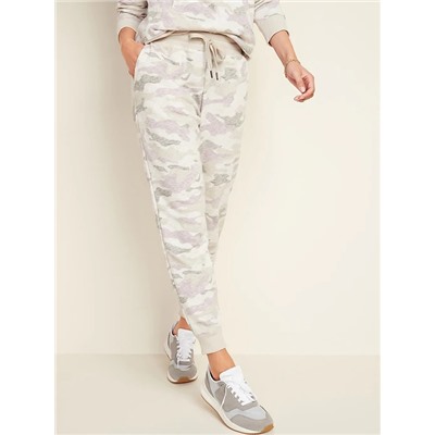 Mid-Rise Vintage Street Jogger Pants for Women