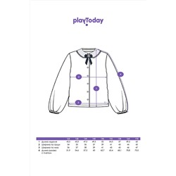 Блуза PLAYTODAY, 1127396