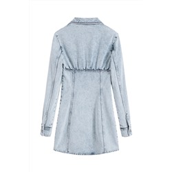 Vestido recto Azul claro