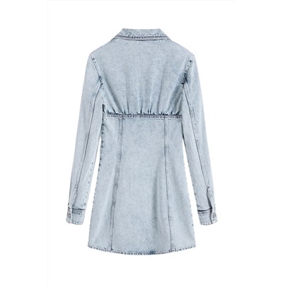 Vestido recto Azul claro