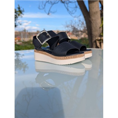 КОМБО испанские босоножки S44AC+итальянская сумка AB.ZAPATOS PELLE · 2704 Negro АКЦИЯ