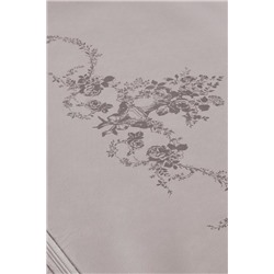 Çiçek Desen Baskılı Hurç - Gri - 52x28x21 cm