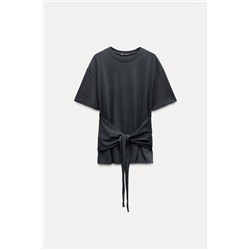 KNOTTED COTTON T-SHIRT