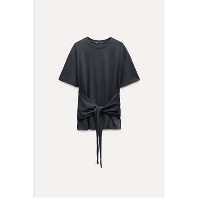 KNOTTED COTTON T-SHIRT