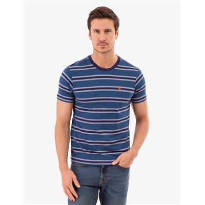 BIRDSEYE STRIPE JERSEY T-SHIRT