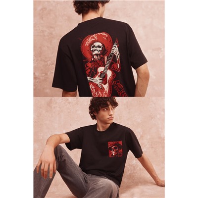 Camiseta Skull Mex Guitar