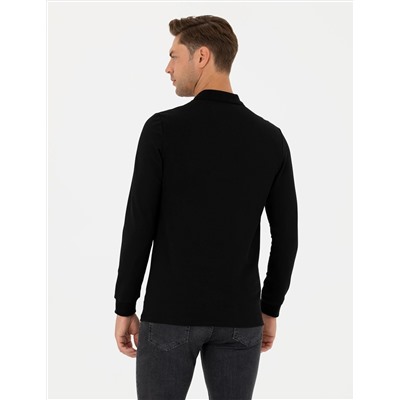 Siyah Regular Fit Sweatshirt