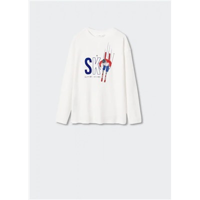 Camiseta estampada algodón -  Niño | MANGO OUTLET España