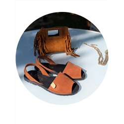 КОМБО Ab.Zapatos • 3106-8 • brandy + Итальянская мини сумочка AB.Z · Pelle · Miniflec cuero АКЦИЯ