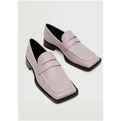 Mocasín punta cuadrada -  Mujer | MANGO OUTLET Melilla