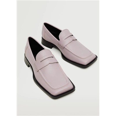 Mocasín punta cuadrada -  Mujer | MANGO OUTLET Melilla