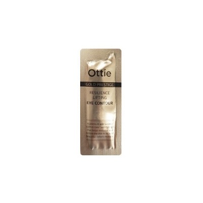 [Sample] Gold Prestige Resilience Lifting Eye Contour (10ea), Питательный крем вокруг глаз для упругости кожи с частичками золота