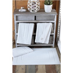 Varol, 4 Adet Odelia Serisi Ayak Havlu 50x70 200gr Beyaz