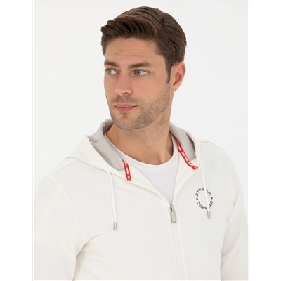 Ekru Regular Fit Örme Hırka