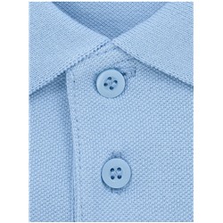Light Blue Short Sleeve Slim Fit School Polo Shirts 2 Pack