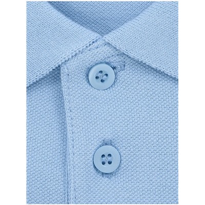 Light Blue Short Sleeve Slim Fit School Polo Shirts 2 Pack