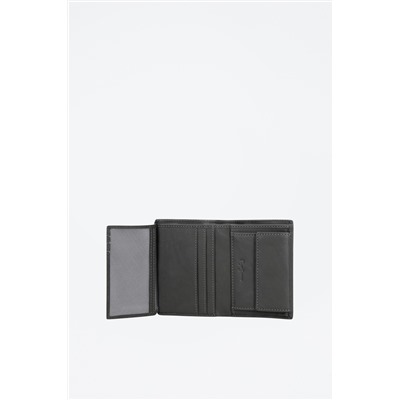 Cartera de piel Chief Gris oscuro
