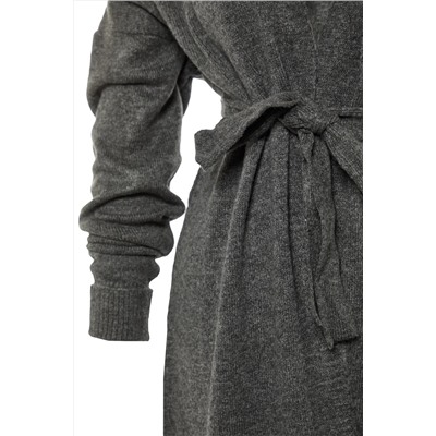 Antrasit Oversize/Bol Kesim Triko Hırka TBBAW23AV00017