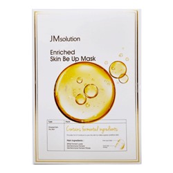 [JMSOLUTION] Маска для лица тканевая ЛИЗАТЫ И БИФИДОБАКТЕРИИ Enriched Skin Be Up Mask, 30 мл