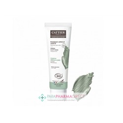 Cattier Masque Argile Verte Menthe Poivrée BIO 100ml