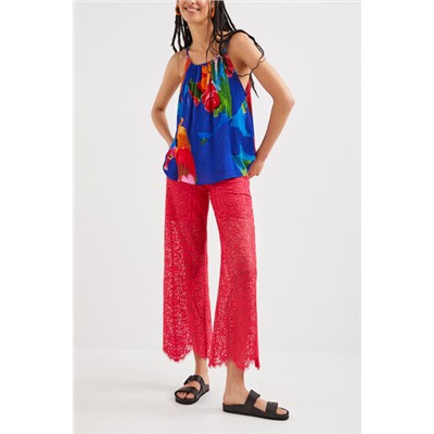 Blusa halter tropical