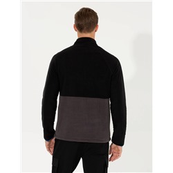Siyah Regular Fit Polar Sweatshirt