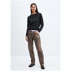 Jeans rectos foil