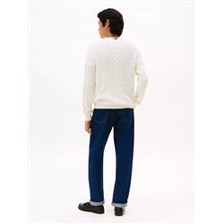 Cable Knit Crewneck Sweater