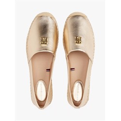 Metallic Leather Espadrille