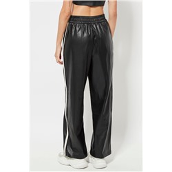 Pantalón recto cintura alta - Negro