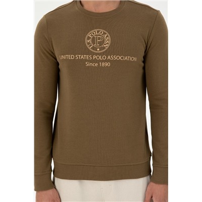 Erkek Haki Sweatshirt