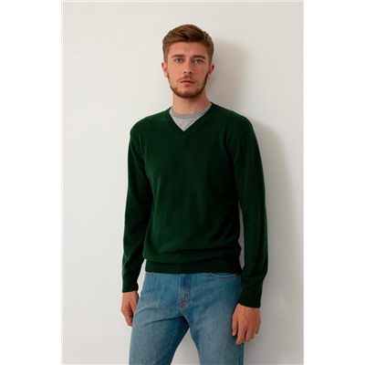 Jersey de lana Verde oscuro