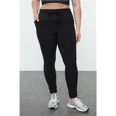 Siyah Fırçalı Scuba Tam Boy Spor Tayt TBBAW25BV00000