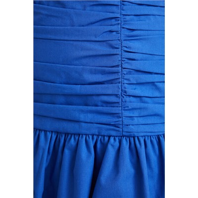 Minifalda drapeada volante