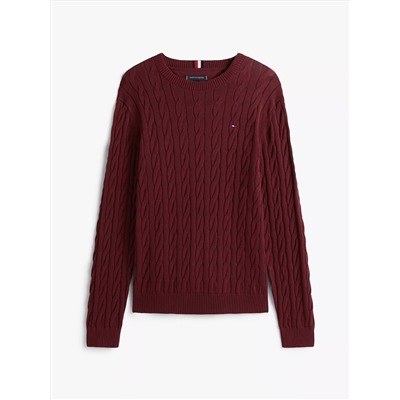 Cable Knit Crewneck Sweater