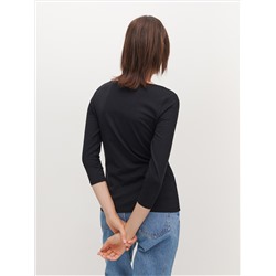 T-Shirt mit U-Boot-Ausschnitt