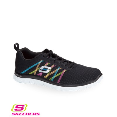 Skechers Something Fun Black/Multi Athletic Nursing Shoe