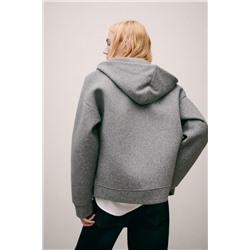 SOFT NEOPRENE-EFFECT BOMBER JACKET